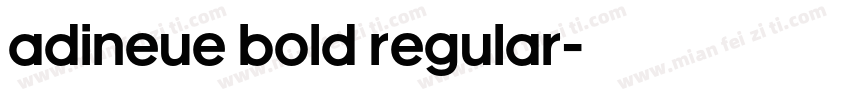 adiNeue Bold Regular字体转换